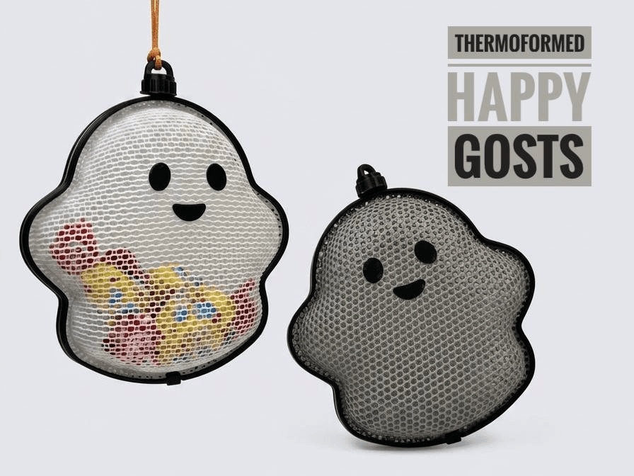 Thermoformed happy ghosts, a 3D model by MIHAI_T