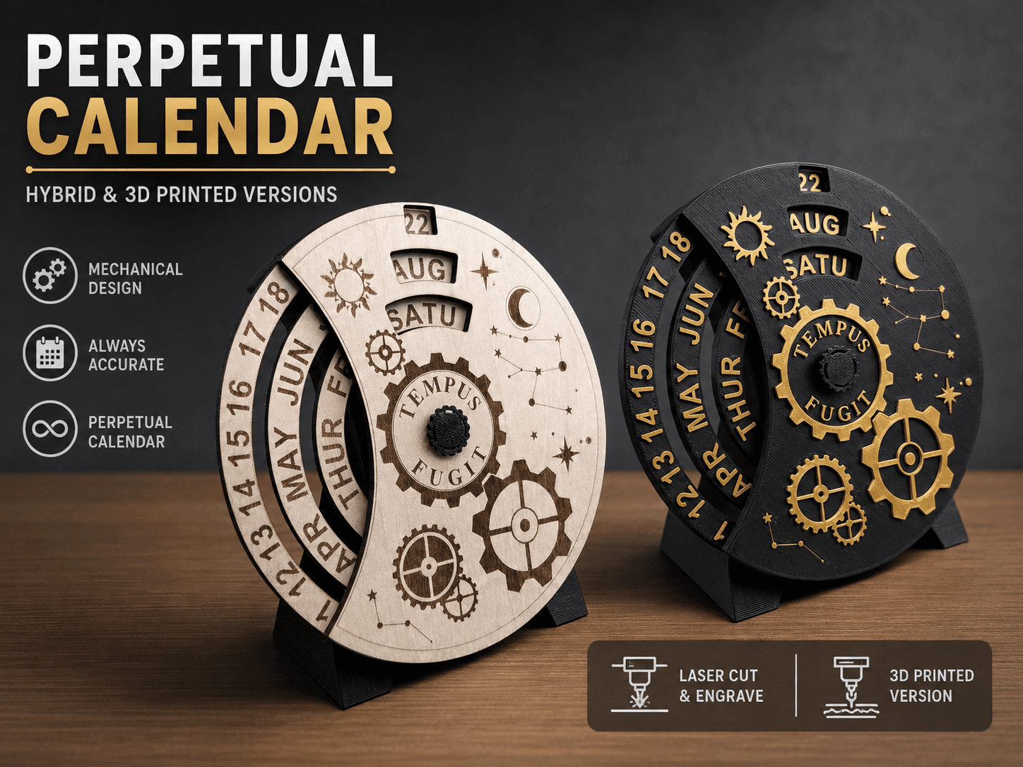 Perpetual Calendar, a 3D model by Savy_Maker