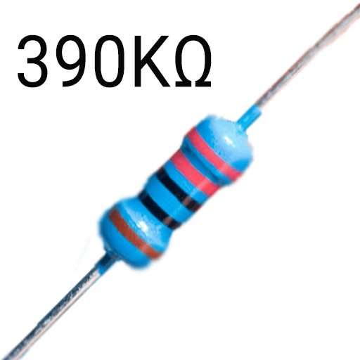 390K Ohm Resitor 1/4W- Pack of 5