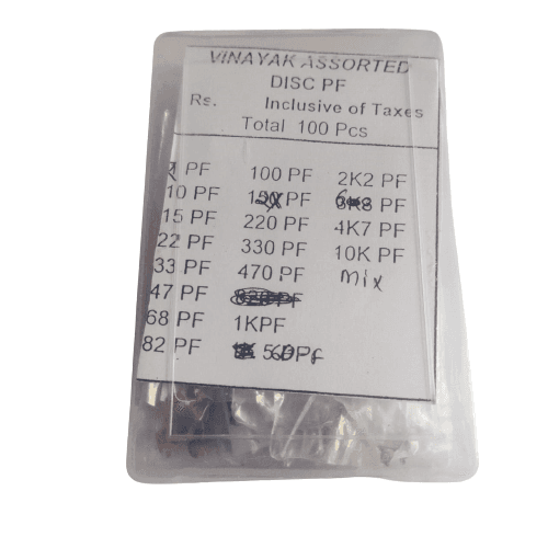 Assorted Disc PF Capacitor Box