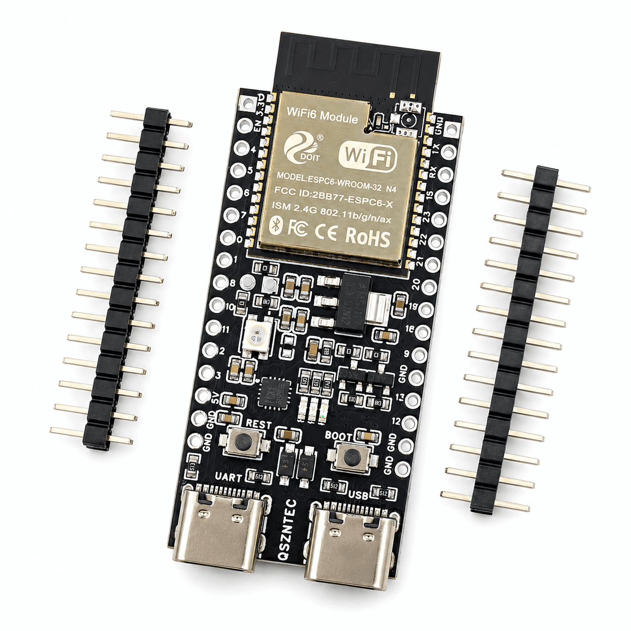 ESP32-C6-DevKitC-1-N4 WiFi 6 BLE Zigbee Thread RISC-V Development Board