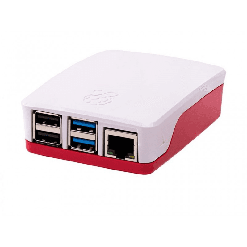 Raspberry Case for Raspberry P i 4 Red and White
