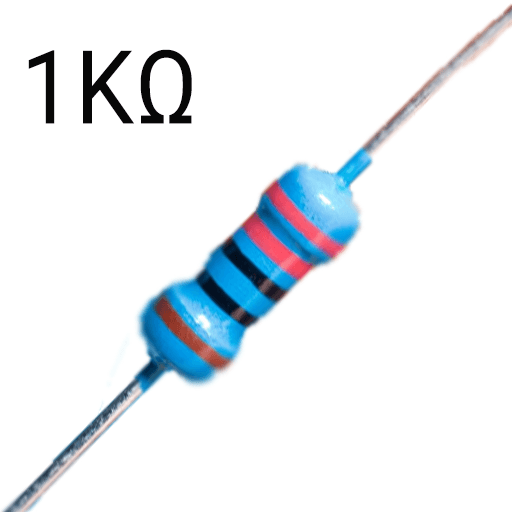 1K Ohm Resitor 1/4W- Pack of 5