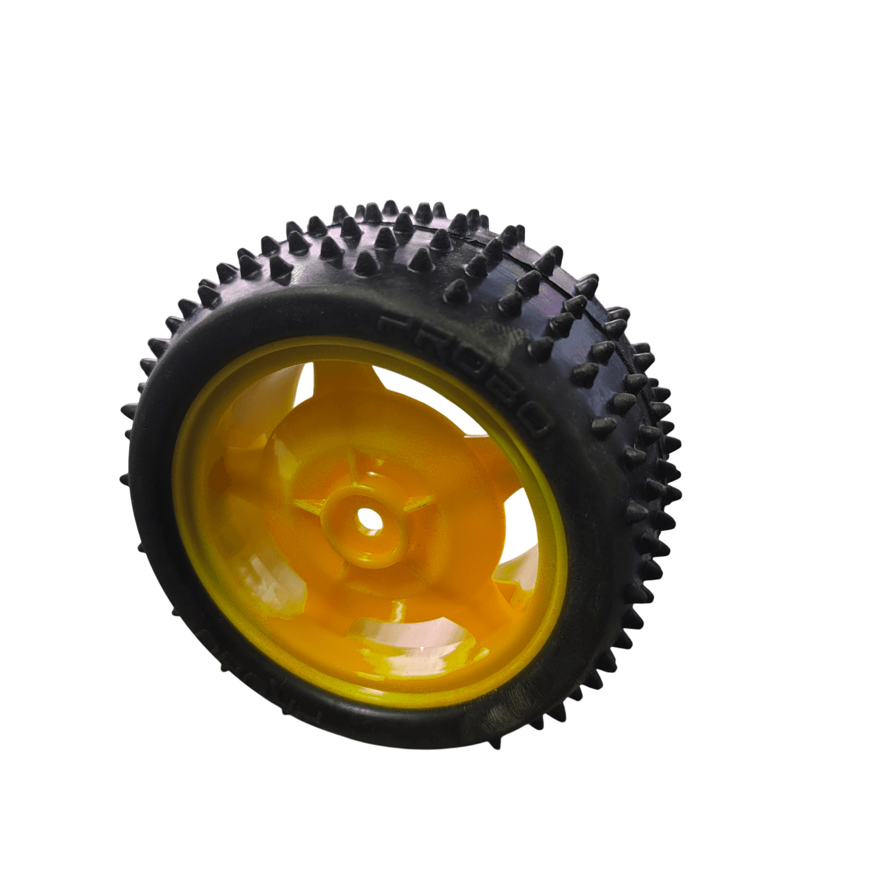 85MM Large Robot Smart Car Wheel, 38MM Width Surface-Yellow