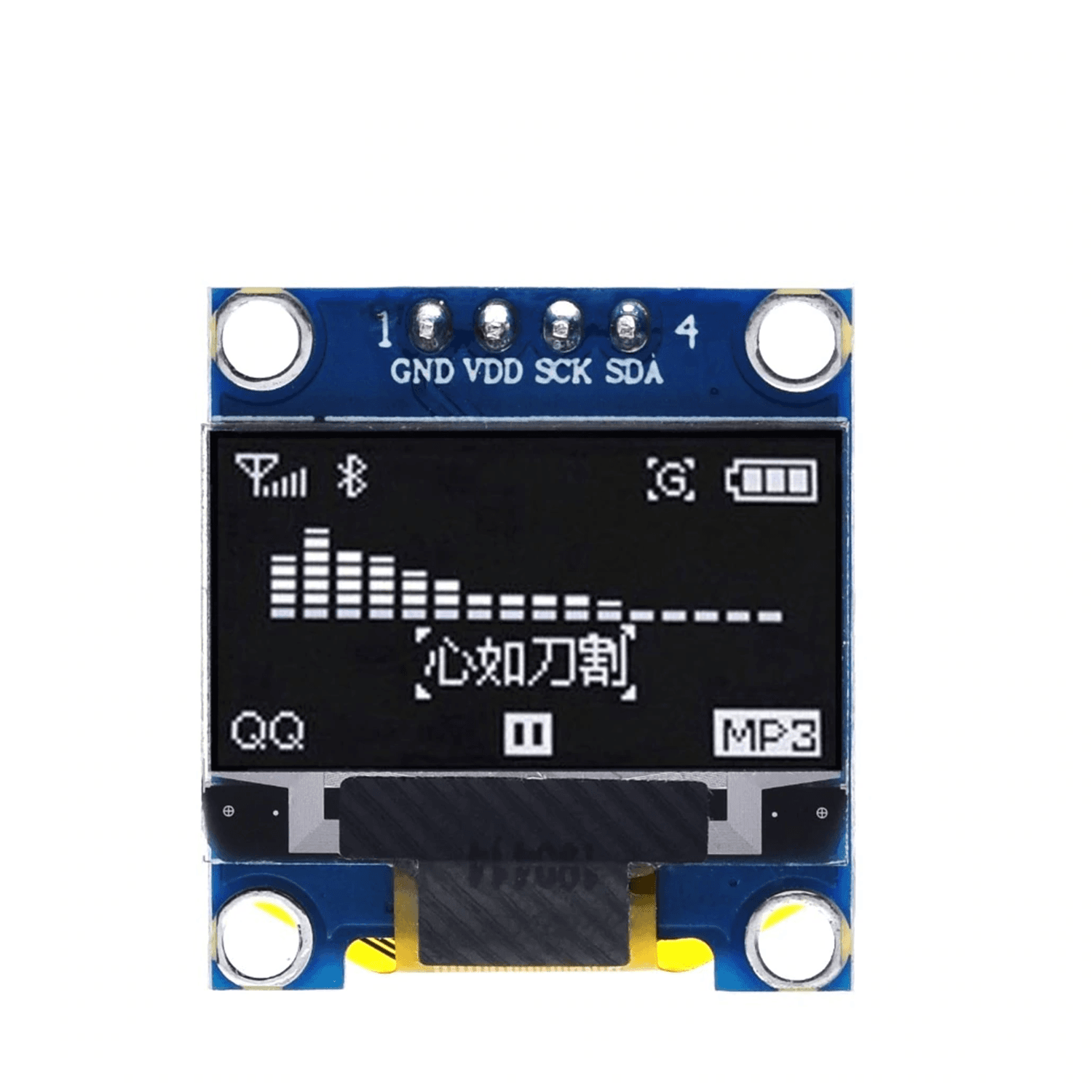 12864 128X64 OLED 0.96″ 6 Pin SPI White Display Module For Arduino