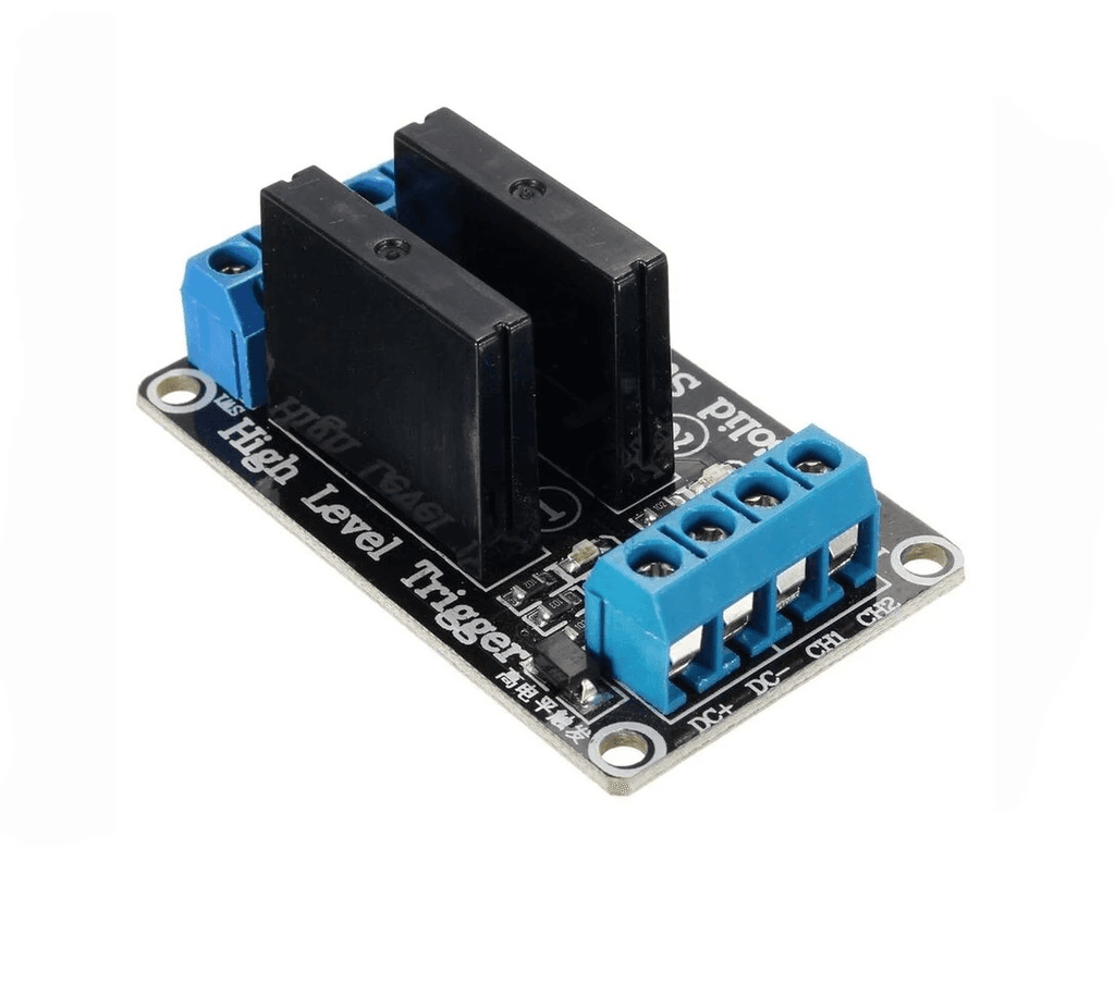 2 Channel 5V Solid State Relay High Level Trigger SSR Module for Arduino
