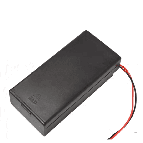 2×18650 Battery Holder with Cover and ON/OFF Switch