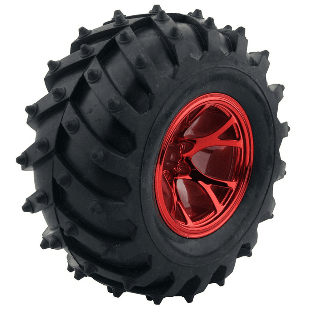 130mm Robot Wheel for All Terrain and DIY Robotics(Red Color)