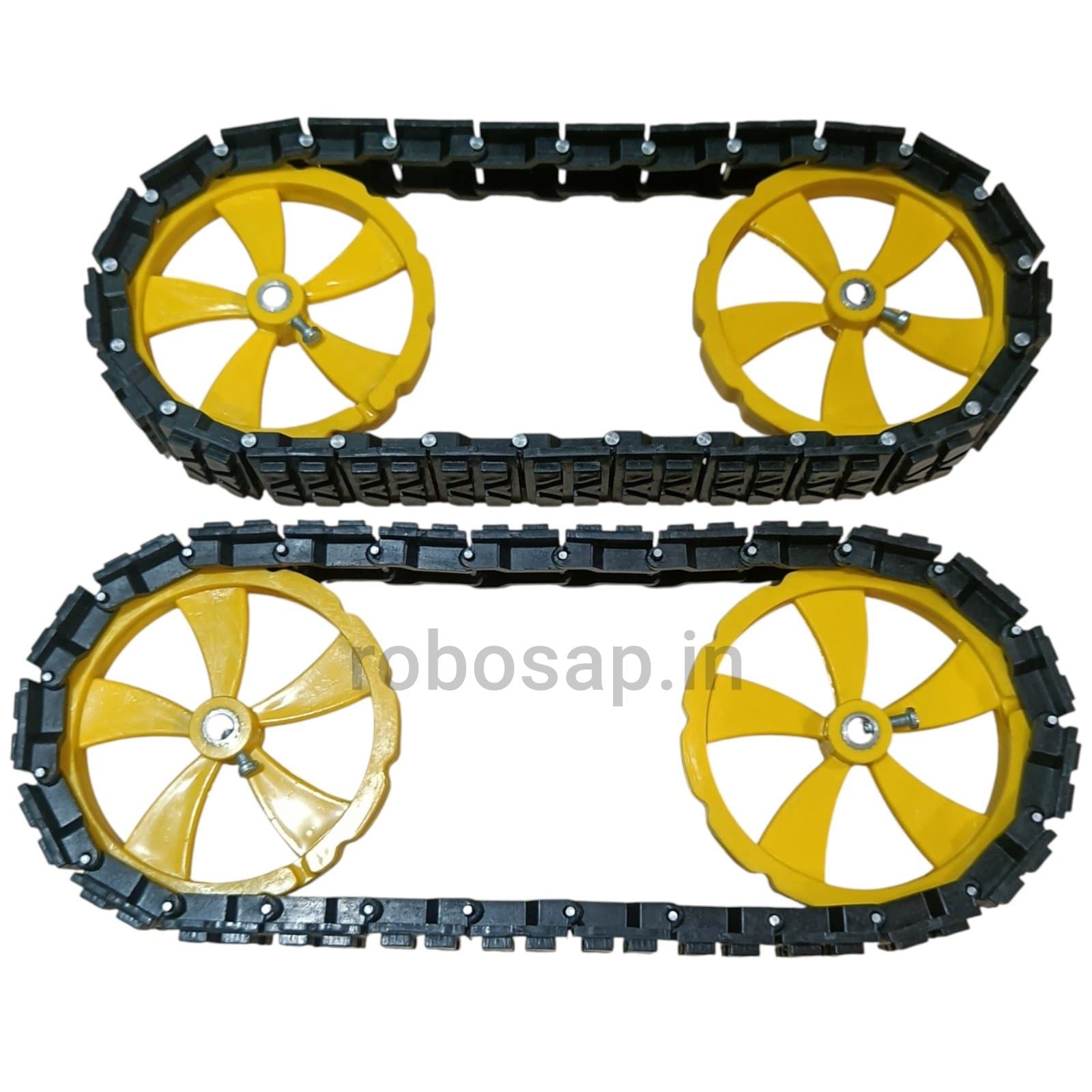 Track Chain Kit for DIY Robotics – 1 Meter Modular Track with 4 Drive Wheels