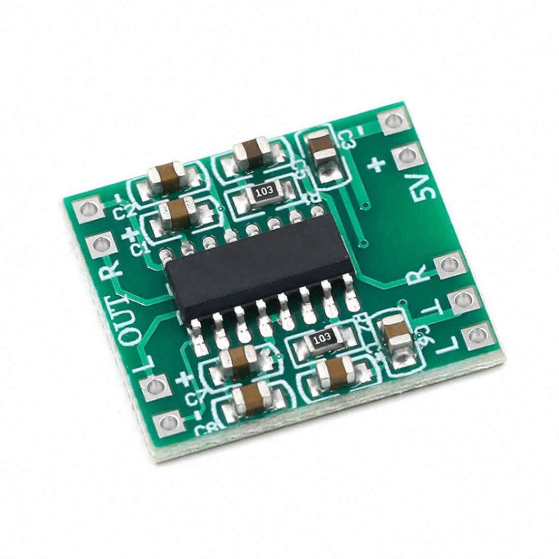 PAM8403 5V Mini Two-Channel Stereo 3W Class-D Audio Amplifier