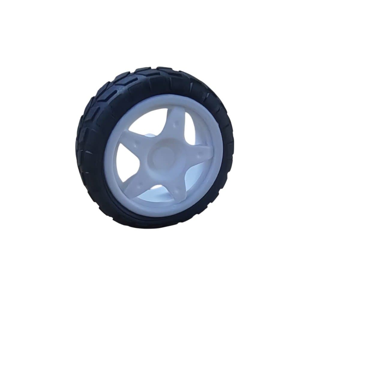 65mm Robot Wheel for BO Motors(White)