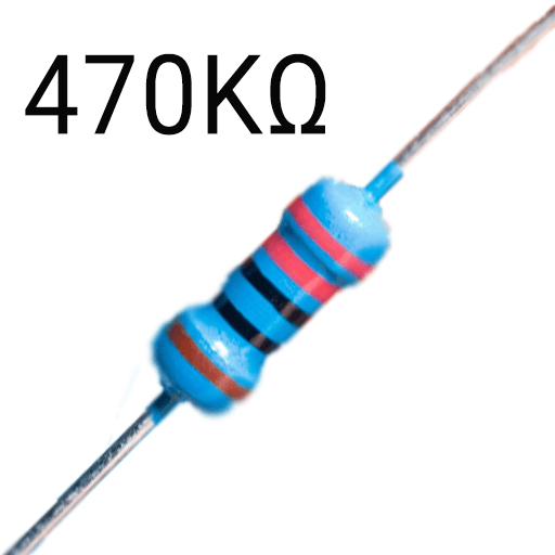470K Ohm Resitor 1/4W- Pack of 5