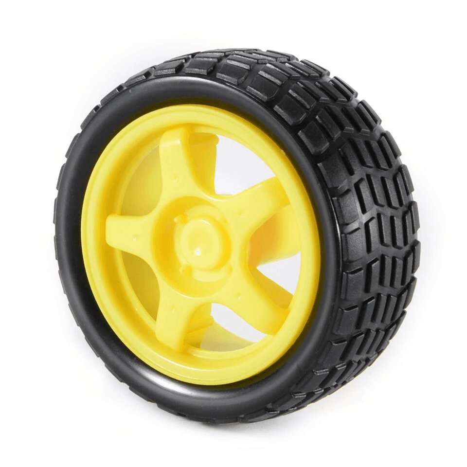 65mm Robot Wheel for BO Motors(Yellow)