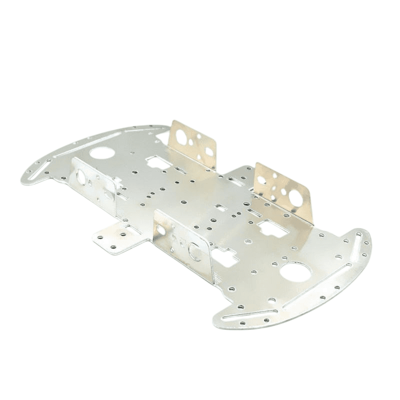 4WD Aluminum Alloy Smart Robot Car Chassis – 1.5mm Rigid Base