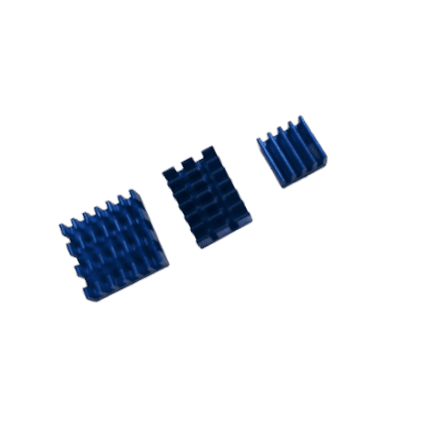 3 in 1 Blue Heat Sink for Raspberry Pi
