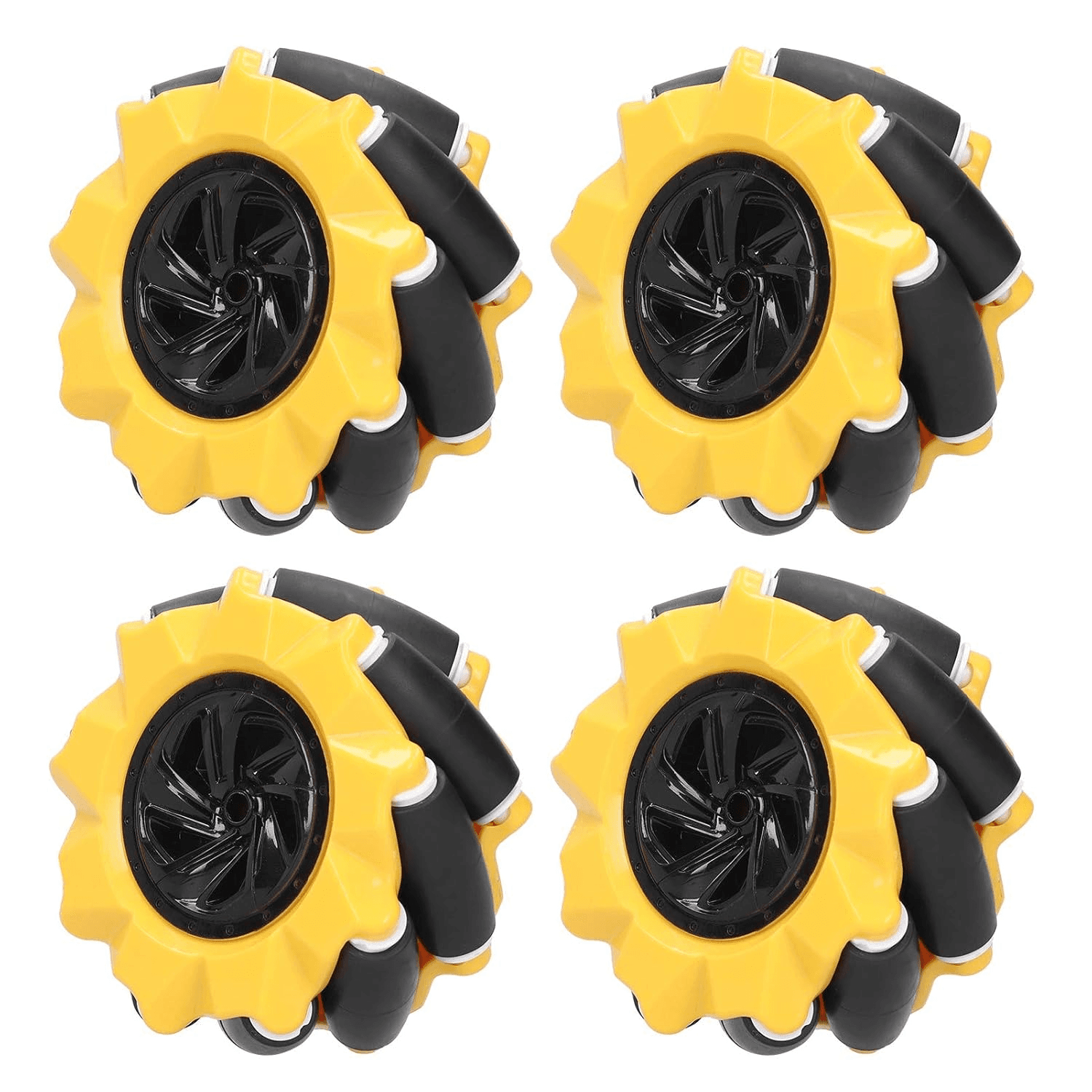 80mm Mecanum Omni-Directional Wheels for TT Motors – 4-Piece Set