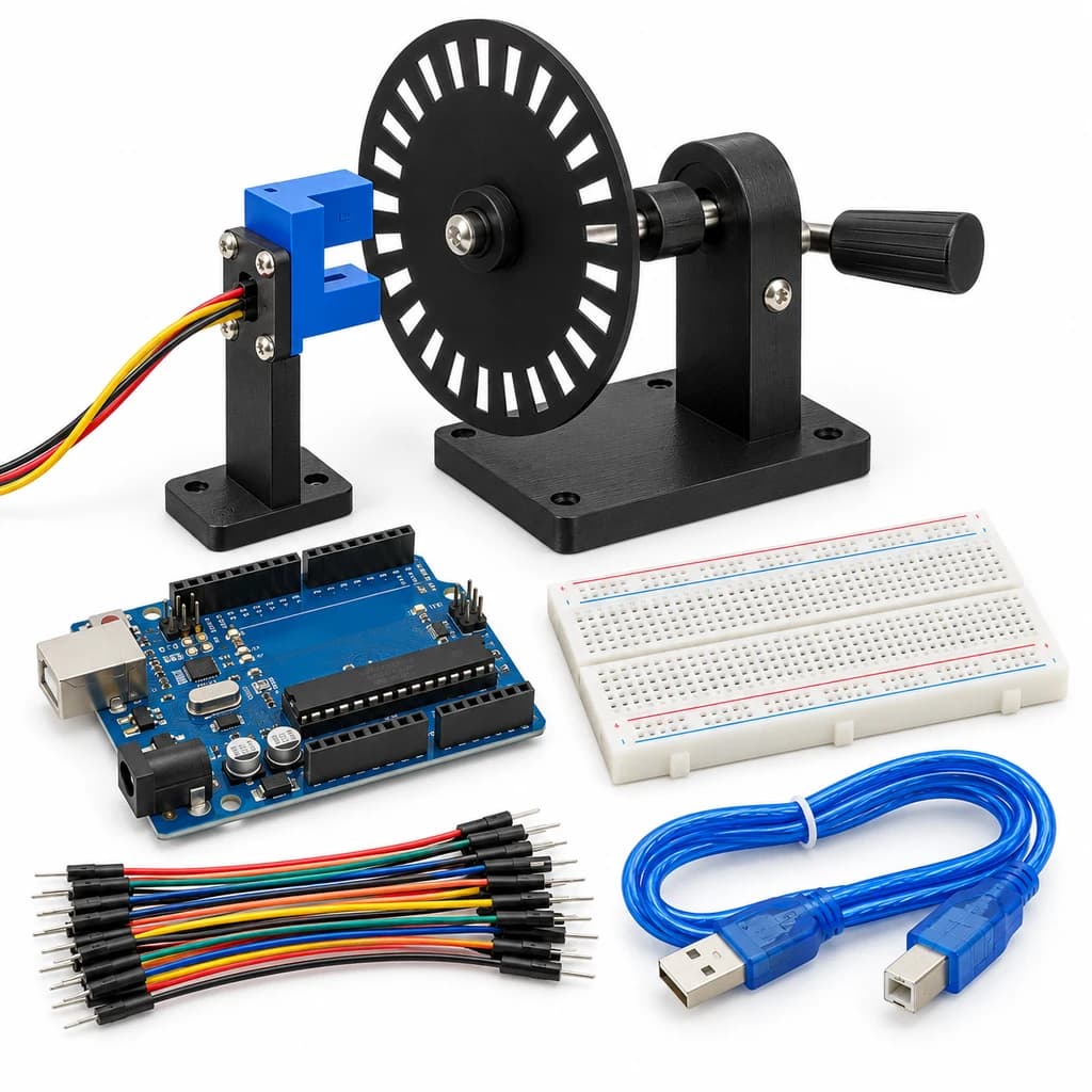 Optical Speed Lab Kit — illustration of included electronic components