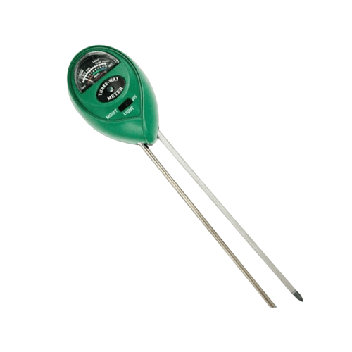 Three-Way Soil Meter Probe for Moisture, Light Intensity and pH Testing Meter