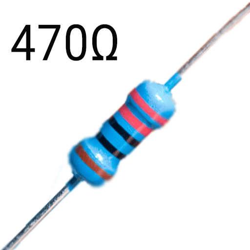470 Ohm Resitor 1/4W- Pack of 5