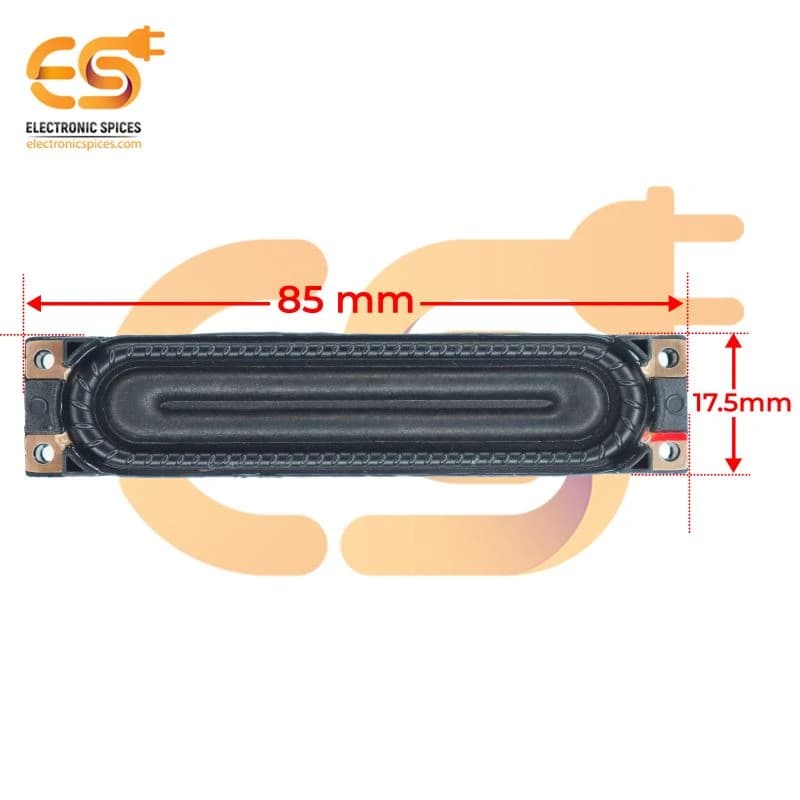 6Ω (ohm) 10W Rectangle Shape LED TV Internal Speakers Part (85mm x 17.5mm)