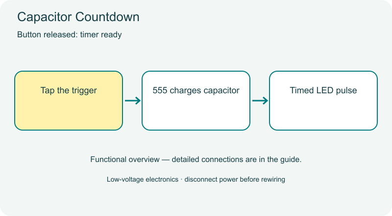 Capacitor Countdown functional diagram